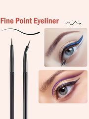 Shein - 7Pcs Eyeliner Brush Professional Eyeliner Makeup Brushes Angled Flat Cosmetic Brush Makeup Tools Black Friday