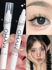 Shein - Matte Highlighter Pen, 1Pc Long Lasting Eye Shiny Makeup Star Diamond Streamer Liquid Eyeshadow Highlighter Wand