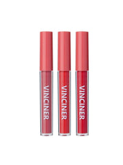 Shein - Matte Liquid Lipstick Set, 3Pcs Mist Non-Stick Cup Moisturizing Long-Lasting Wear Lip Glaze Lip Gloss Lipstick Makeup Set