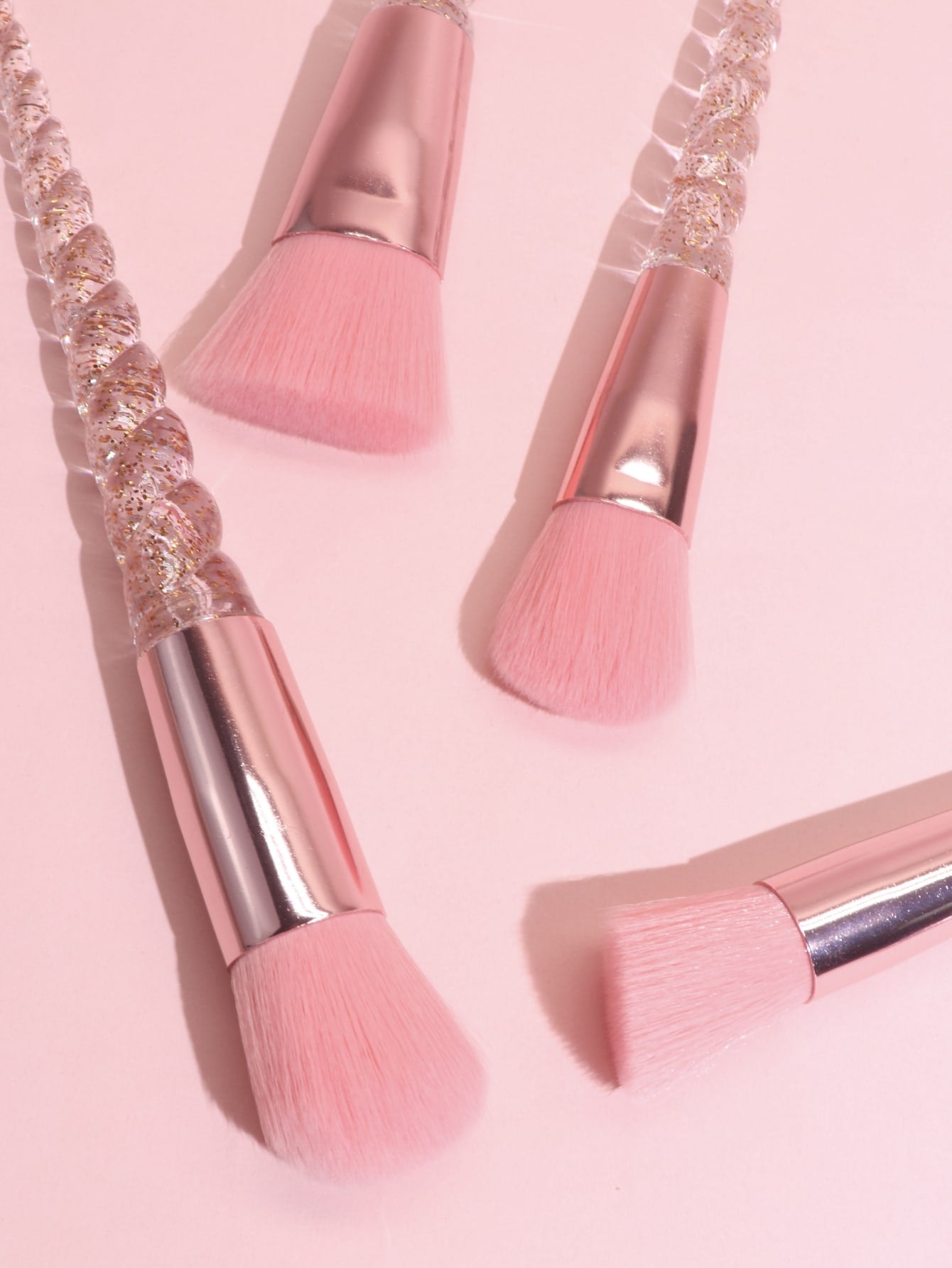 Shein - 10Pcs Professional Makeup Brush Set, Soft Blush Brush, Powder Brush, Pink Eye Brush, Full Kit Of Beauty Tools Makeup Brushes Set, Black Friday