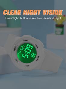 Shein - Digital Watch Ultra-Thin Digital Sports Watch Waterproof Fallow Fashion Wrist Watch for Men Women