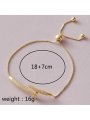 Shein - 1 new nail bracelet with adjustable women's fashion bracelet for good friends