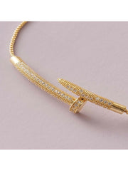 Shein - 1 new nail bracelet with adjustable women's fashion bracelet for good friends