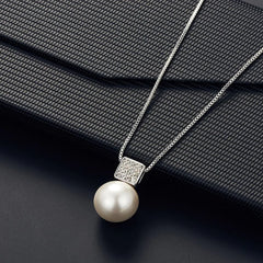 Shein Square cubic zirconia & imitation pearl hanging jewelry set
