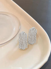 Shein - 1pair Elegant Faux Pearl Stud Earrings