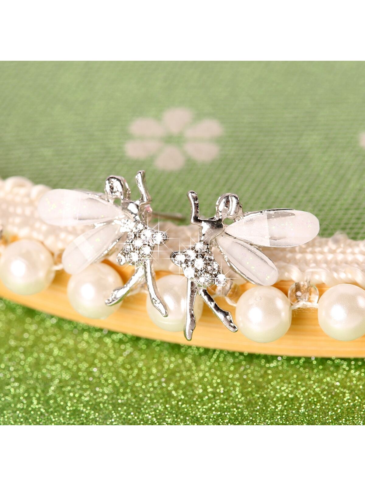 Shein - 1pair New Cute Korean Style High-end Elf Earrings For Women, Sweet And Cool Ear Jewelry