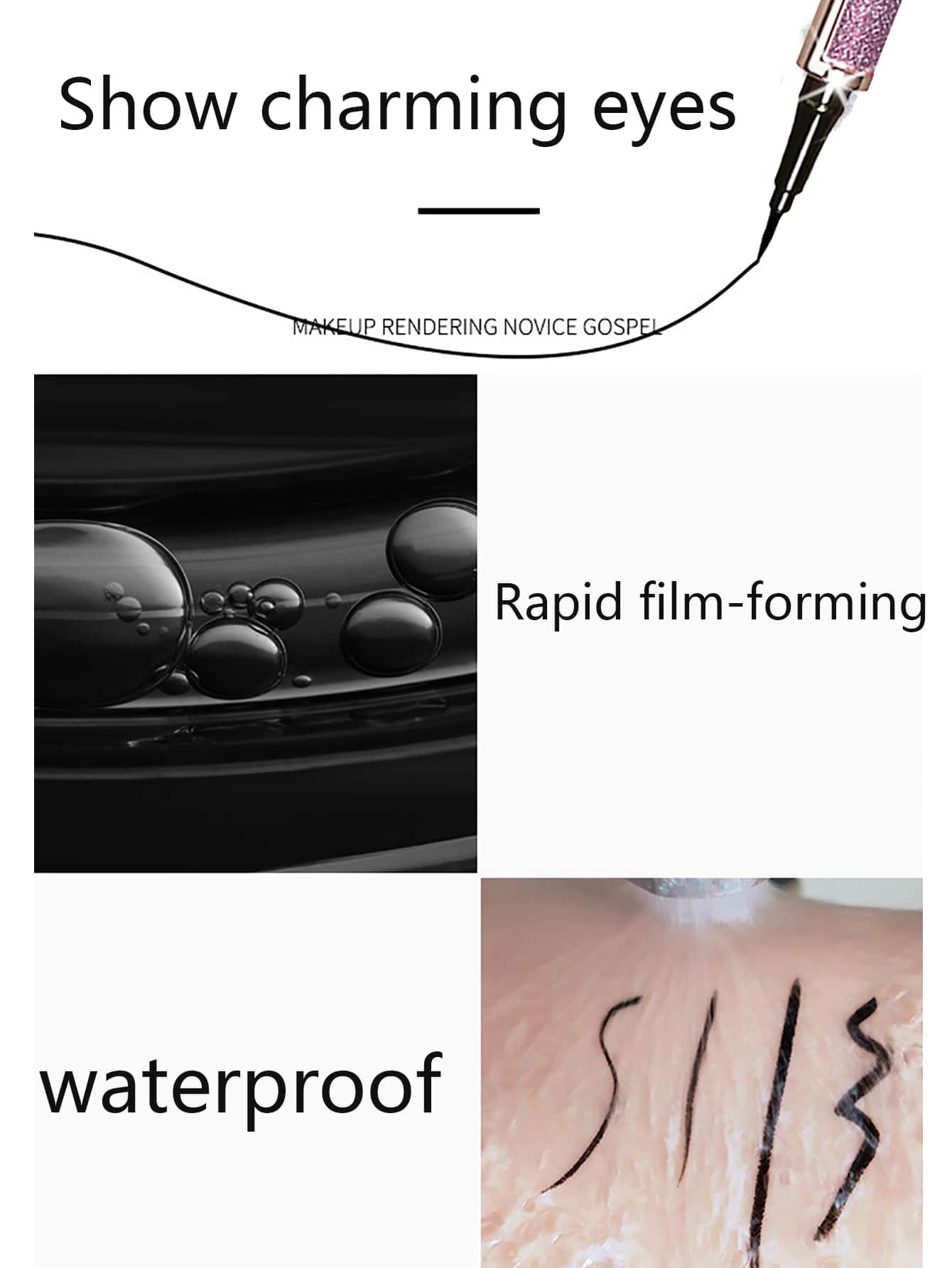 Shein - Long-lasting Waterproof Eyeliner Pencil