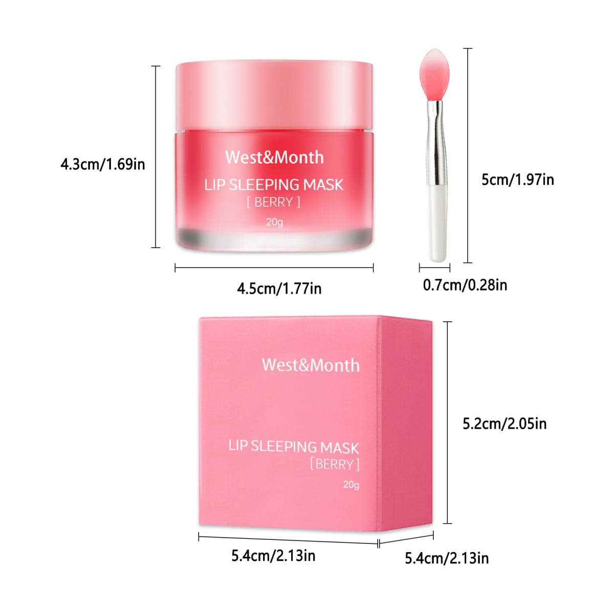 Shein - 20G Moisturizing Lip Balm, Lip Care For Night