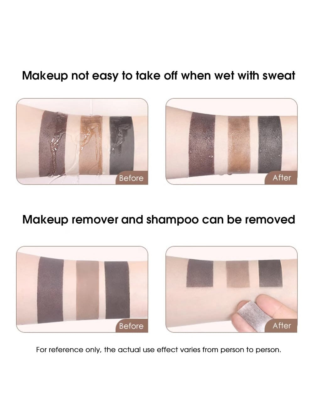 Shein - 1Pc Thick And Fluffy Hairline Powder For Waterproof And Sweatproof, To Fill And Modify The Forehead And Temple Shadow, Also Good For Eyebrow Modification - Light Grey