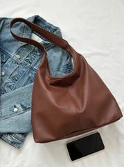 Shein - Solid Color Pu Leather Women's Crossbody Bag