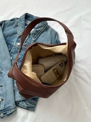Shein - Solid Color Pu Leather Women's Crossbody Bag