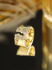 Shein - 1Pc Luxury Full Zirconia Engagement Women Rings For Party Wedding Jewelry