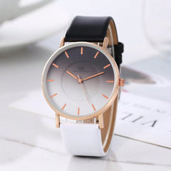 Shein - Women'S Simple Ds Dual Color 12 Roman Numeral Studs Wristwatch