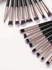 Shein - 15pcs makeup brush sets Premium Synthetic hair Eyeshadow Blending brush sets cosmetics tools for face and eyes Black Friday