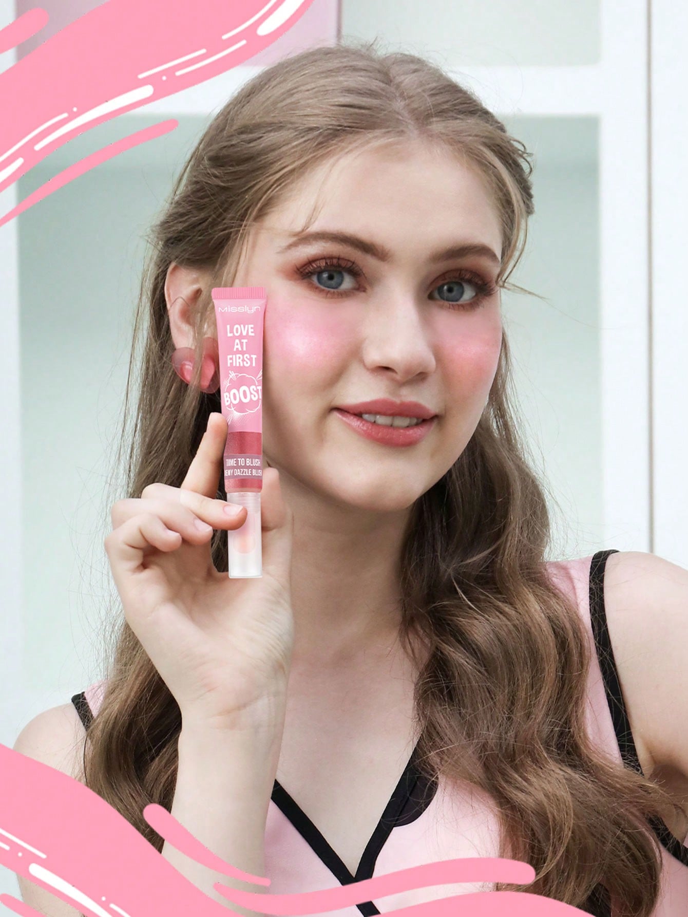 Shein - Missiyn Love At First Boost! Time To Blush Dewy Dazzle Blush, Cushion Tips Liquid Blush, Buildable & Blendable, Sheer Colors, Natural-Looking Finish, Skin Loving Formula, Enriched With Moisturing Ingredients, Brighten And Soften Skin