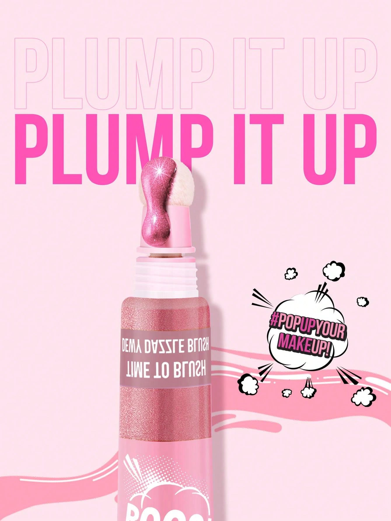 Shein - Missiyn Love At First Boost! Time To Blush Dewy Dazzle Blush, Cushion Tips Liquid Blush, Buildable & Blendable, Sheer Colors, Natural-Looking Finish, Skin Loving Formula, Enriched With Moisturing Ingredients, Brighten And Soften Skin