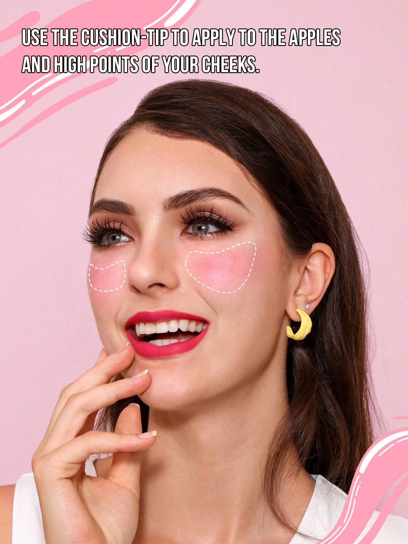 Shein - Missiyn Love At First Boost! Time To Blush Dewy Dazzle Blush, Cushion Tips Liquid Blush, Buildable & Blendable, Sheer Colors, Natural-Looking Finish, Skin Loving Formula, Enriched With Moisturing Ingredients, Brighten And Soften Skin