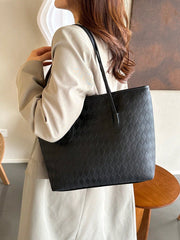 Shein - Plaid Pattern Large Capacity Tote Bag For Women