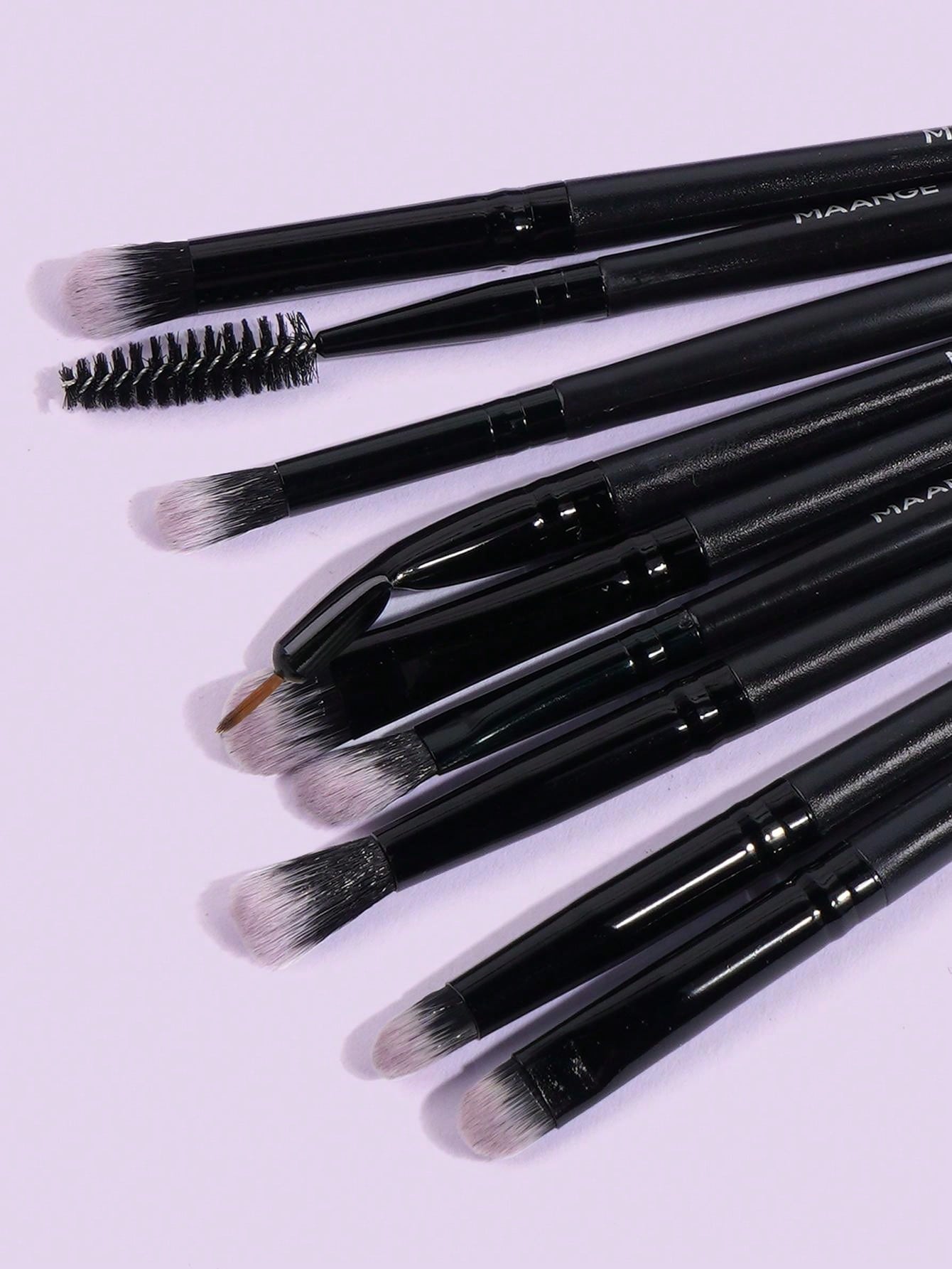 Shein - MAANGE 20pcs Professional Makeup Brush Set With Carrying Case,Makeup Tools With Soft Fiber For Easy Carrying,Foundation Brush,Eye Shadow Brush,Smudge Brush,Eyebrow Brush,Brush Set For Travel