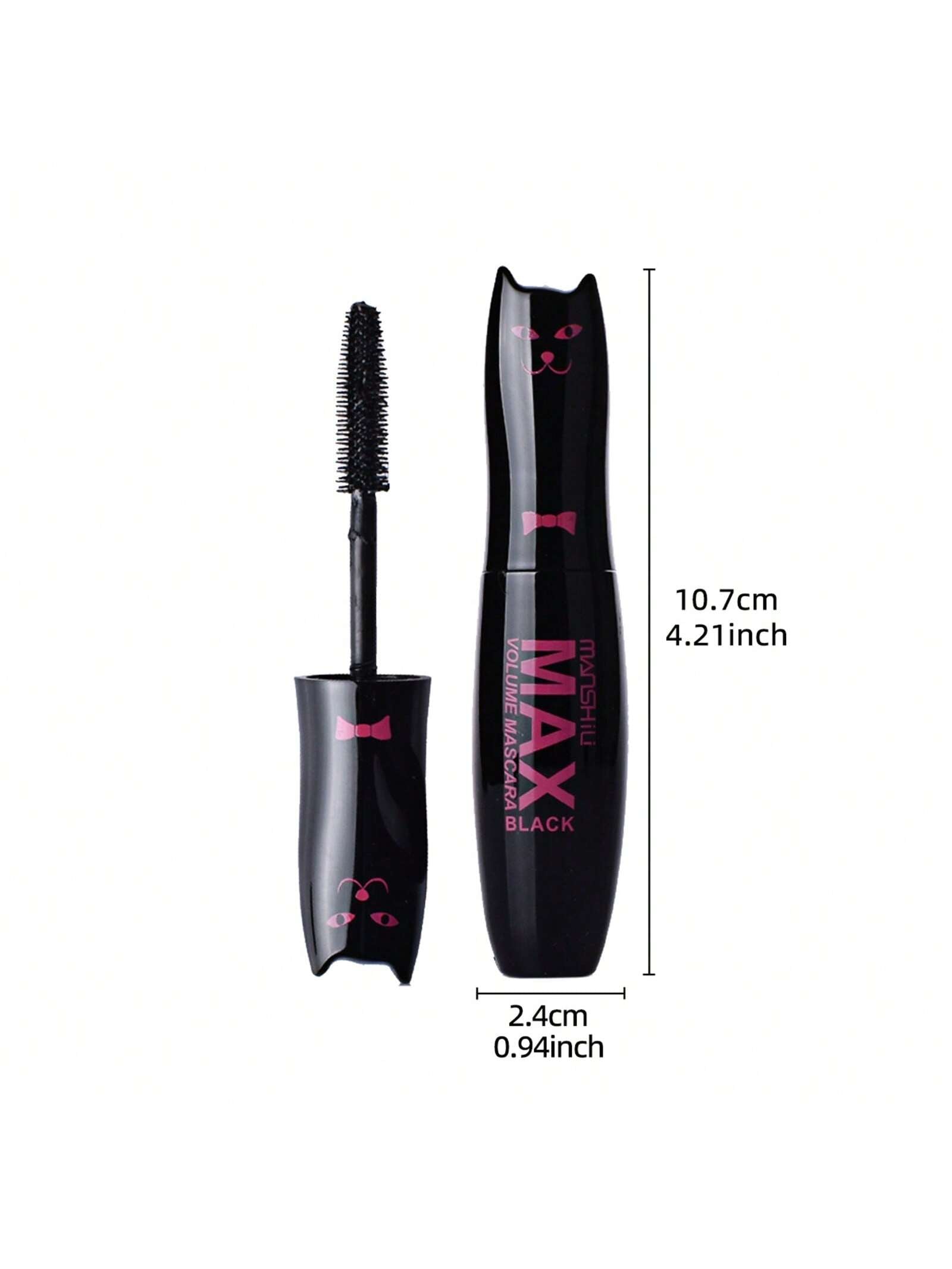 Shein - Cute Cat Head Shaped Mascara Curling & Long Lasting 10G