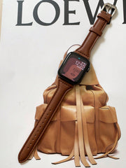 Shein - 1Pc Men Women Fashion Leather Strap For Apple Watch Band 8 45Mm 44Mm 38Mm 40Mm 41Mm 42Mm 49Mm Sport Smart Watch Bracelet Wristband For  Series/Ultra/Se/9/7/6/5/4/3/2/1