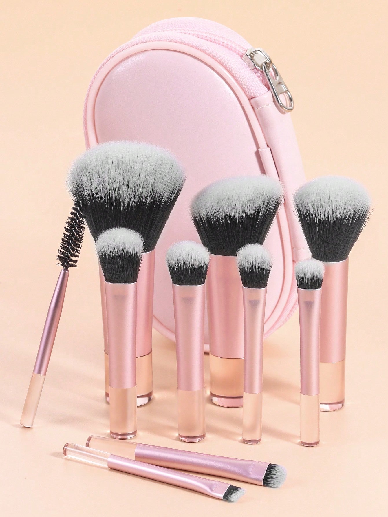 Shein - Makeup Brush Sets	,10pcs Classic Multifunctional Cosmetic Brush For Making Up Supply For Dresser
