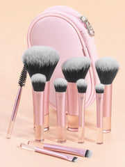 Shein - Makeup Brush Sets	,10pcs Classic Multifunctional Cosmetic Brush For Making Up Supply For Dresser