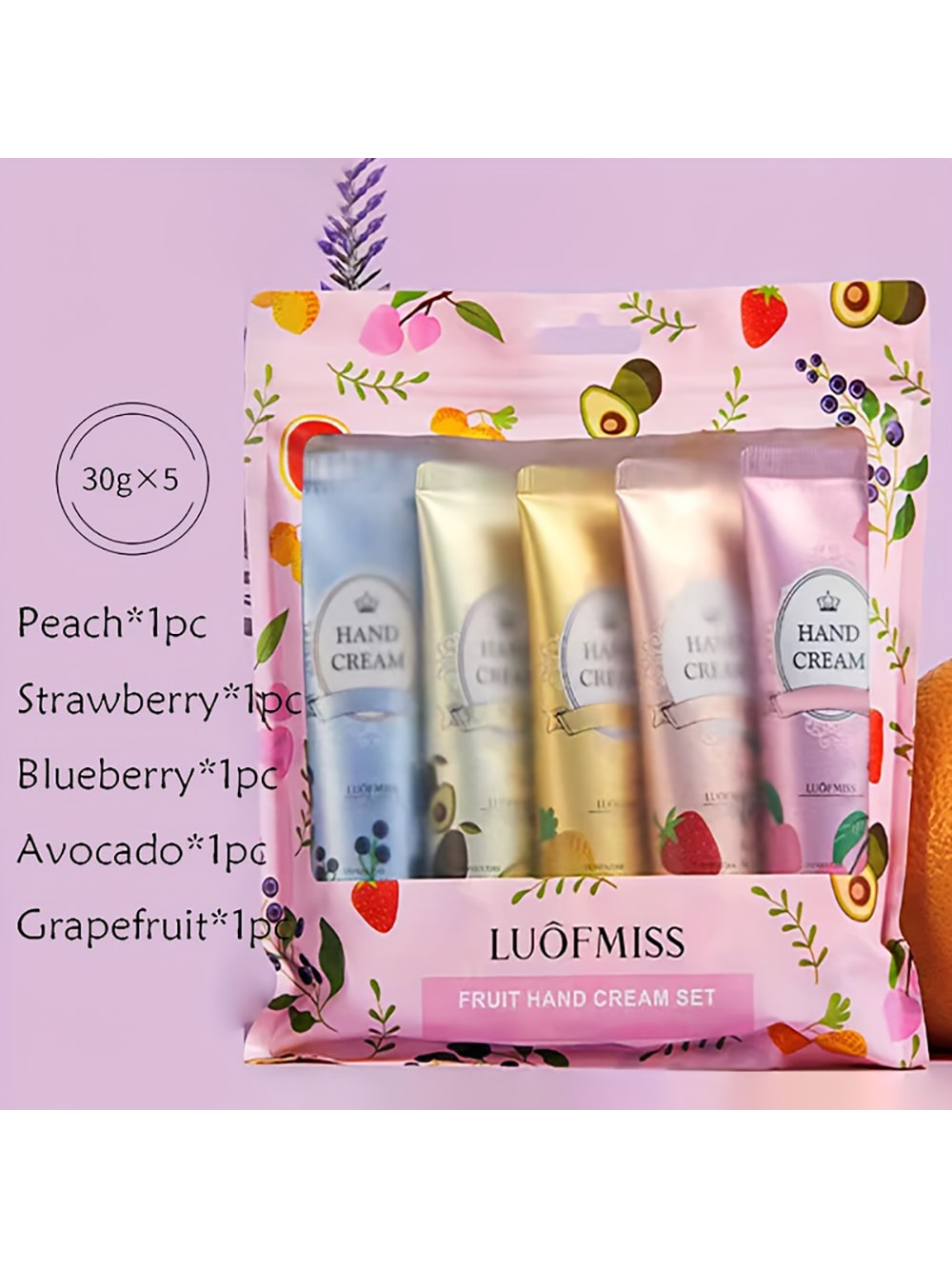 Shein - 5Pcs Gift Set Xiangfen Hand Cream - Deeply Moisturizing, Refining Pores, Tightening Skin, Reducing Fine Lines From Dry And Rough Hands