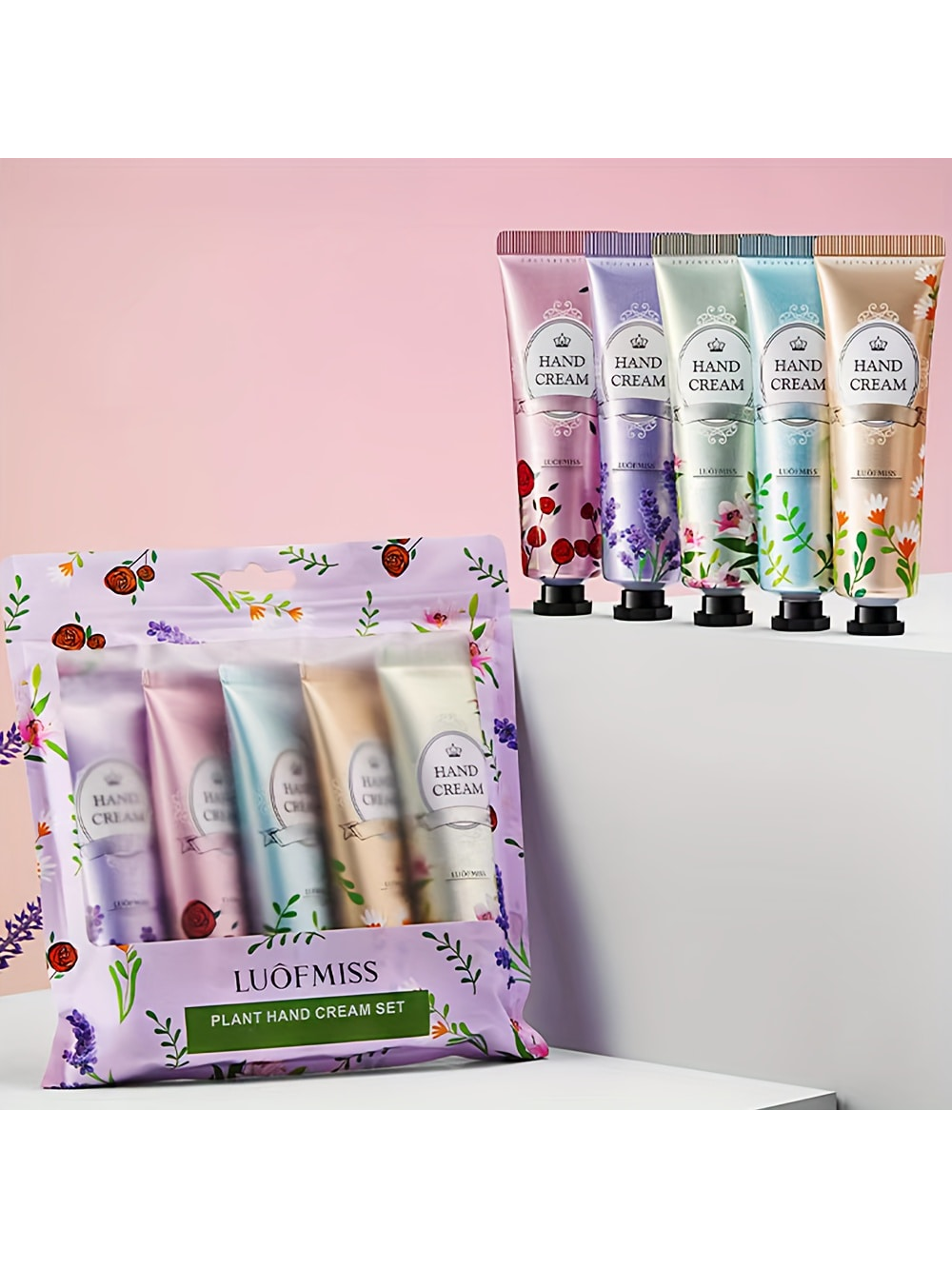 Shein - 5Pcs Gift Set Xiangfen Hand Cream - Deeply Moisturizing, Refining Pores, Tightening Skin, Reducing Fine Lines From Dry And Rough Hands