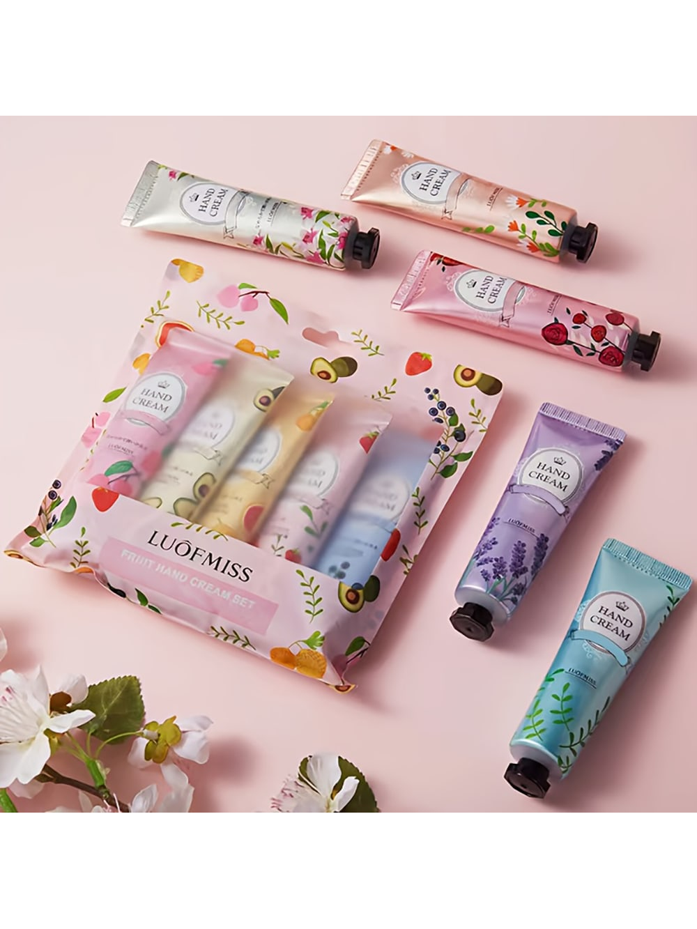 Shein - 5Pcs Gift Set Xiangfen Hand Cream - Deeply Moisturizing, Refining Pores, Tightening Skin, Reducing Fine Lines From Dry And Rough Hands