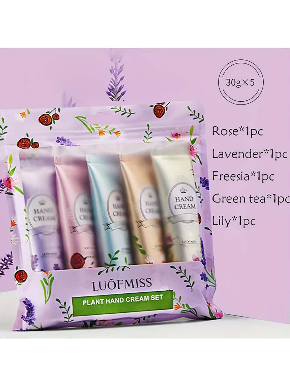 Shein - 5Pcs Gift Set Xiangfen Hand Cream - Deeply Moisturizing, Refining Pores, Tightening Skin, Reducing Fine Lines From Dry And Rough Hands