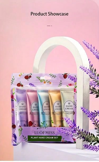 Shein - 5Pcs Gift Set Xiangfen Hand Cream - Deeply Moisturizing, Refining Pores, Tightening Skin, Reducing Fine Lines From Dry And Rough Hands