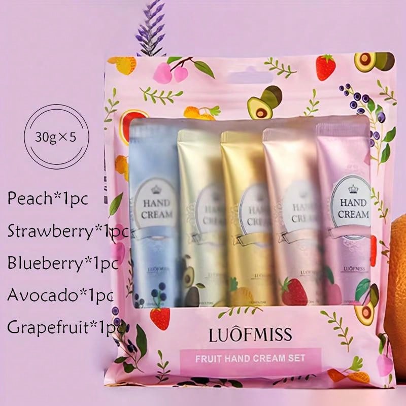 Shein - 5Pcs Gift Set Xiangfen Hand Cream - Deeply Moisturizing, Refining Pores, Tightening Skin, Reducing Fine Lines From Dry And Rough Hands