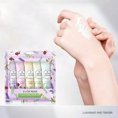 Shein - 5Pcs Gift Set Xiangfen Hand Cream - Deeply Moisturizing, Refining Pores, Tightening Skin, Reducing Fine Lines From Dry And Rough Hands