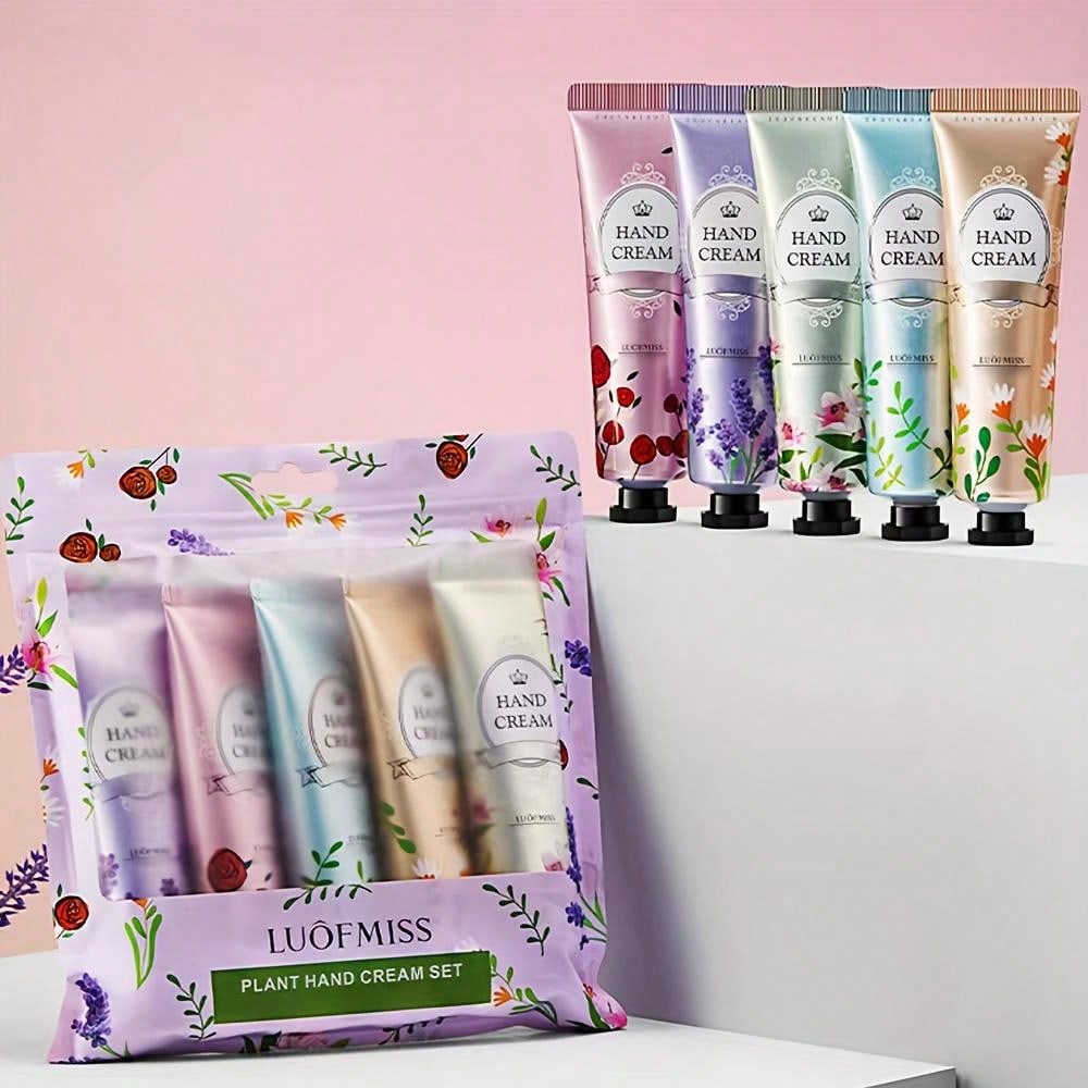 Shein - 5Pcs Gift Set Xiangfen Hand Cream - Deeply Moisturizing, Refining Pores, Tightening Skin, Reducing Fine Lines From Dry And Rough Hands
