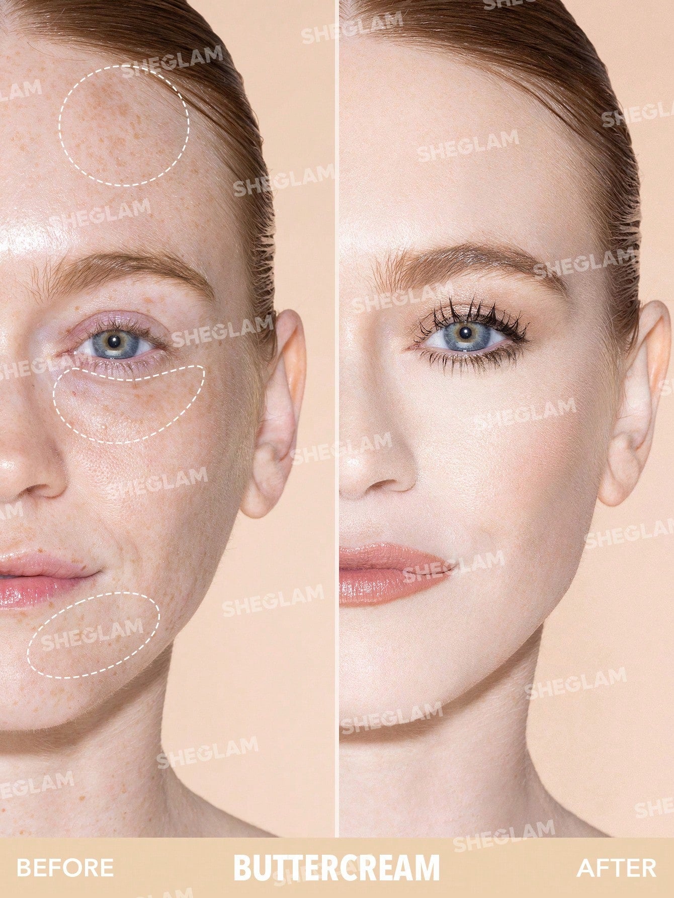 Shein - SHEGLAM Complexion Boost Concealer-Buttercream Sponge-Head Applicator Matte Liquid Concealer
