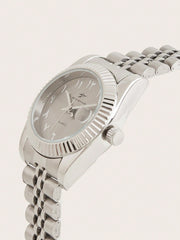 Shein - 1pc Ladies' Classic Quartz Wristwatch, Perfect For Everyday Wear And Gift