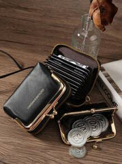 Shein - Black Letter Women Wallets Short Pu Leather Purses Zipper & Hasp Purse