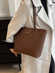 Shein - Large Capacity Tote Bag For Women, Korean Style, Ins Design, Versatile, High-End, Suitable For Commuting And School