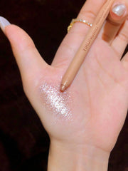 Shein - Glitter Highlighter Pen, 1Pc Long Lasting Glossy Glitter Pearlescent Fine Shimmer Texture Highlight Pen Makeup Product