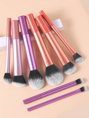 Shein - 8pcs Makeup Brush Set Multifunctional Beauty Tool For Quick Application