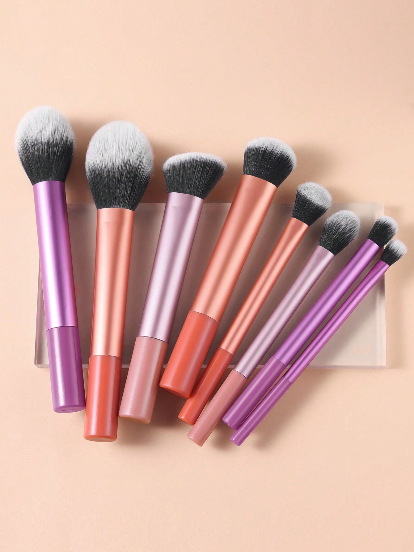 Shein - 8pcs Makeup Brush Set Multifunctional Beauty Tool For Quick Application