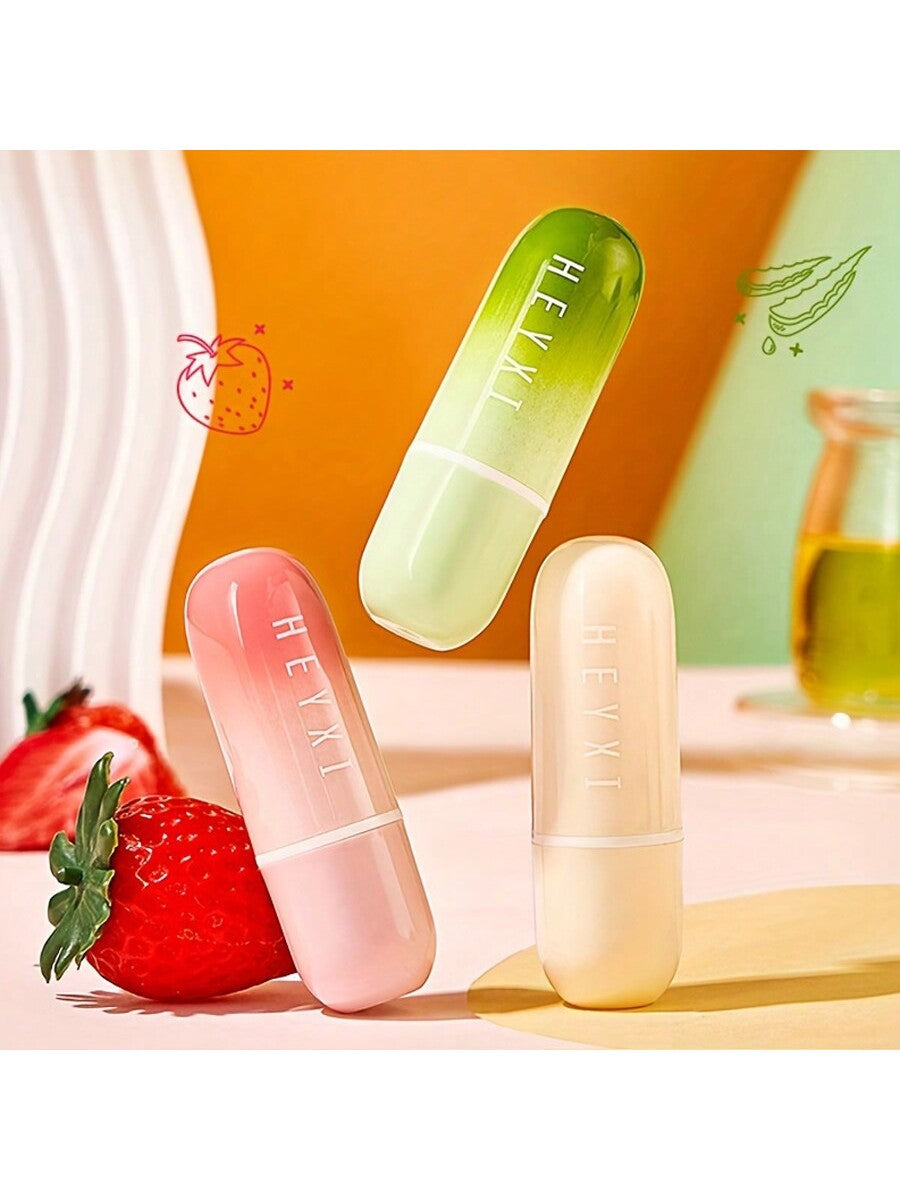 Shein - 3Pcs Lip Balm Gift Set, Water Gloss Elastic Tender Care Lipstick Moisturizing And Moisturizing Warm Color Changing Lip Mask Set,Gifts For Women