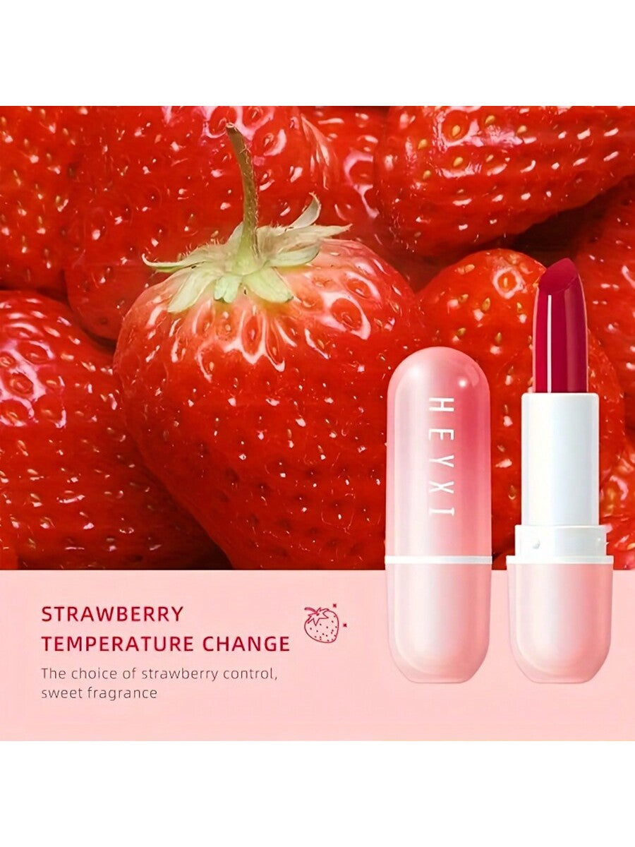 Shein - 3Pcs Lip Balm Gift Set, Water Gloss Elastic Tender Care Lipstick Moisturizing And Moisturizing Warm Color Changing Lip Mask Set,Gifts For Women