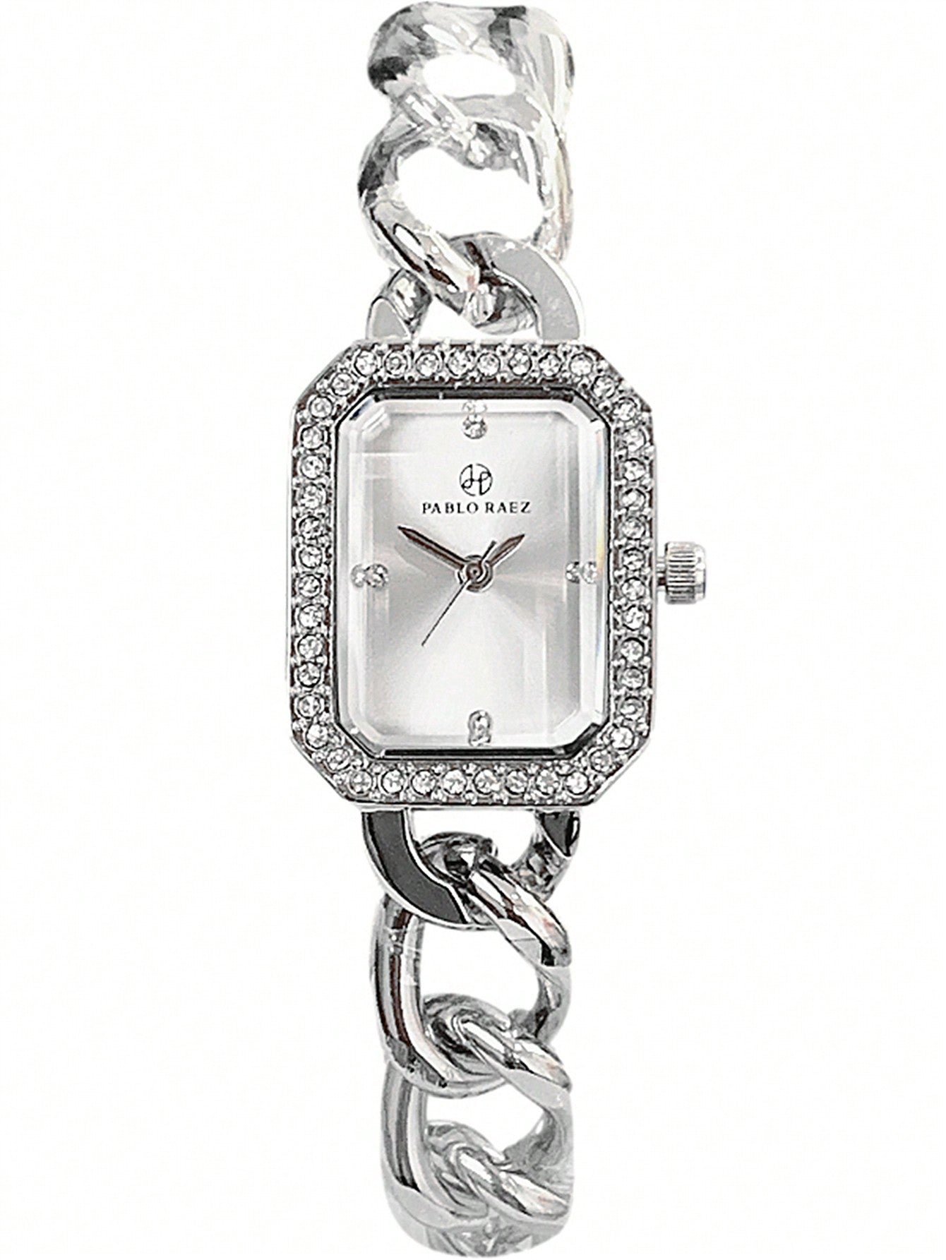 Shein - 1pc Women's Elegant Stainless Steel Bracelet Watch