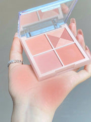 Shein - Matte Blush Palette, 1Pc Long-Wearing Waterproof Facial Cheek Blusher Contour Face Makeup Product