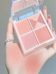 Shein - Matte Blush Palette, 1Pc Long-Wearing Waterproof Facial Cheek Blusher Contour Face Makeup Product