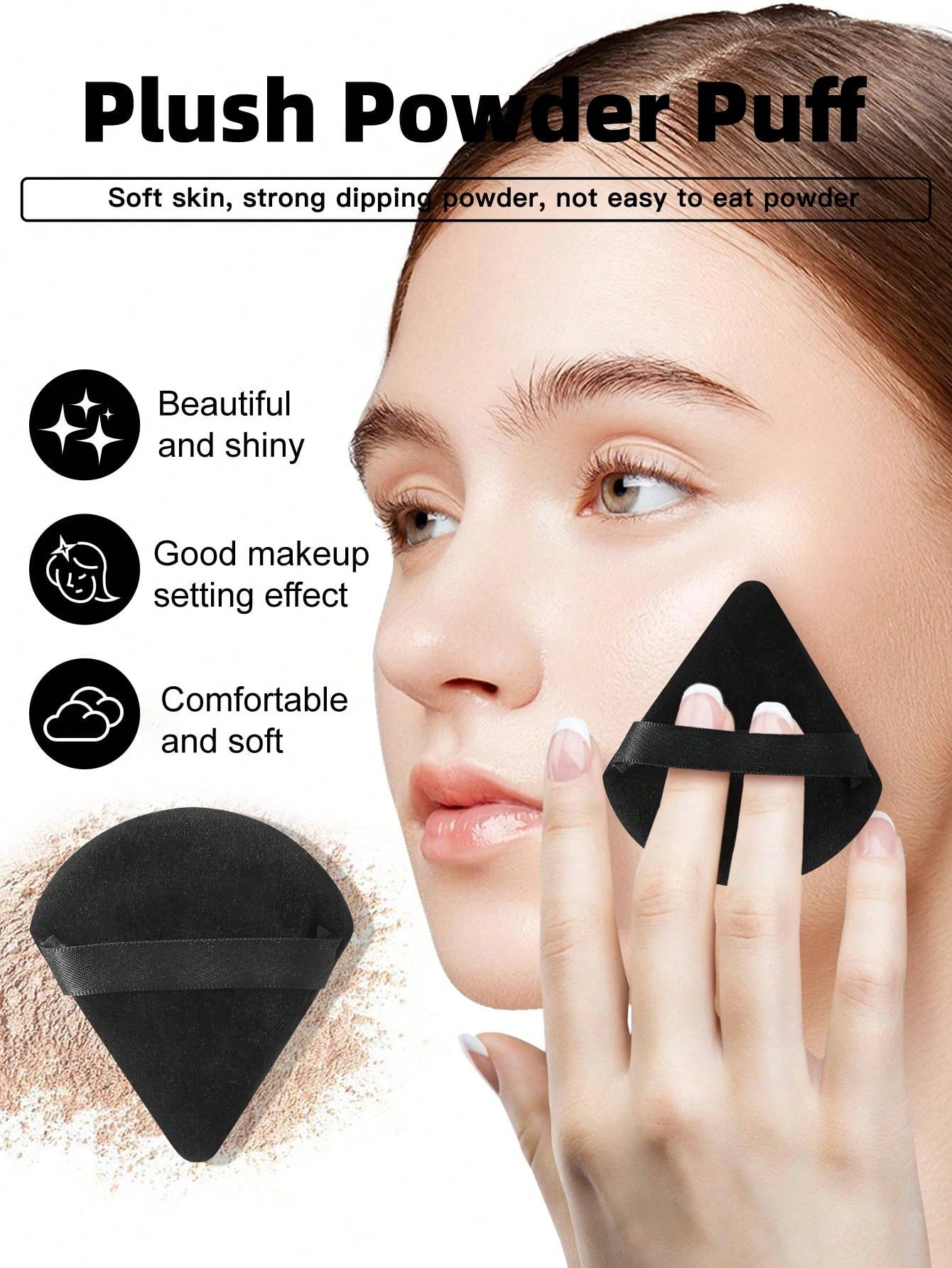 Shein - 2PCS Makeup Puff 22pcs Makeup Brush Sets Premium Synthetic Hair  Eyeshadow Blending Brush Sets Cosmetics Tools For Face And Eyes