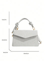 Shein - Women'S Sparkly Fashionable Crossbody Square Bag For Evening Party