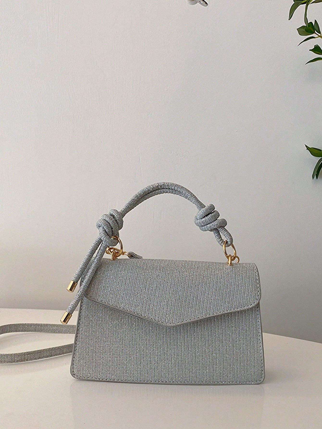 Shein - Women'S Sparkly Fashionable Crossbody Square Bag For Evening Party